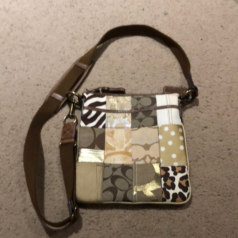 Coach cross body small satchel bag